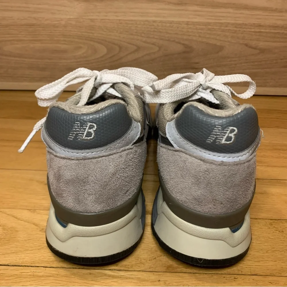 New Balance 998 Men's Grey Sneakers - Size 7